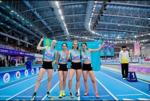 АЗИЯ ЧЕМПИОНАТЫНДА ЭСТАФЕТАДАҒЫ ӘЙЕЛДЕР ҚҰРАМАСЫНЫҢ ЖЕҢІСІ